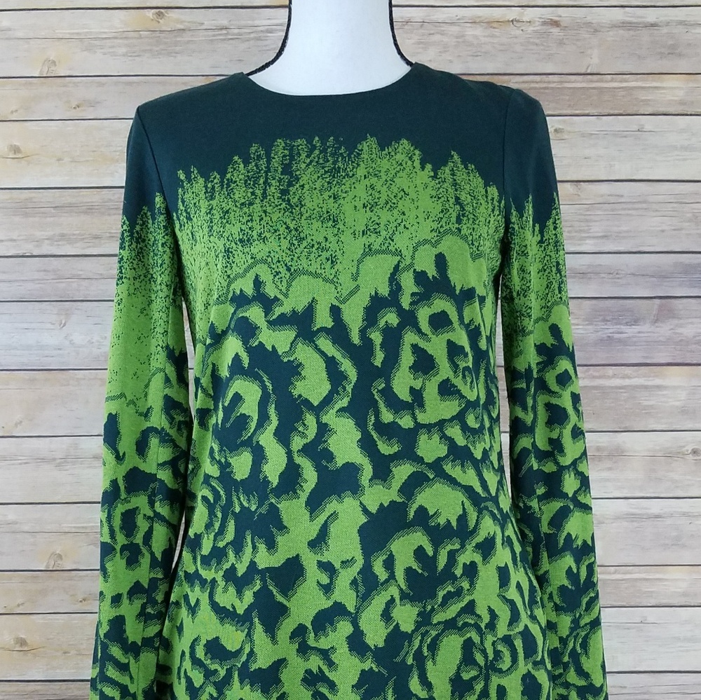 *SOLD* W by Worth 8 Modern Floral Midi Dress - Picture 2 of 7